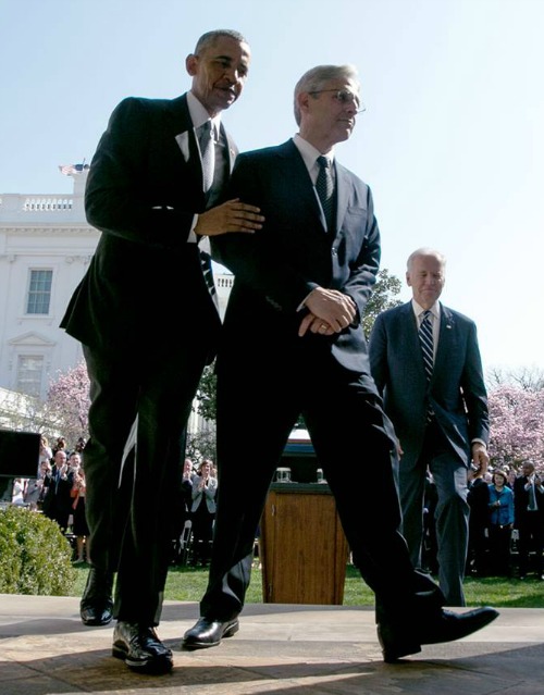 President Barack Obama walks at the White House with Merrick Garland, his nominee for the U.S. Supreme Court, on March 16.