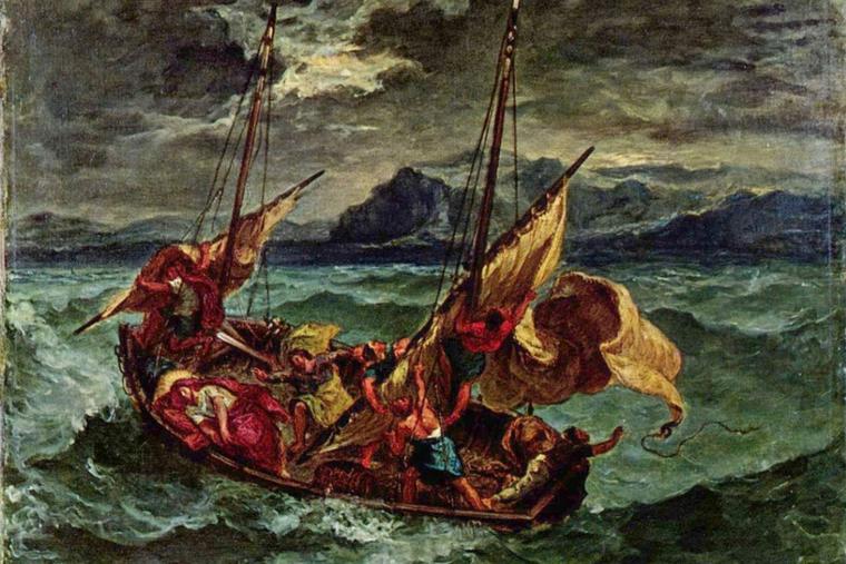Eugène Delacroix, ‘Christ on the Sea of Galilee,’ 1854