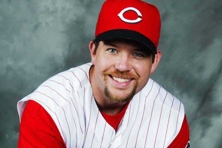 Sean Casey of the Cincinnati Reds poses for a portrait during the Red’s Photo Day at their spring training facility on Feb. 26, 2004, in Sarasota, Florida.