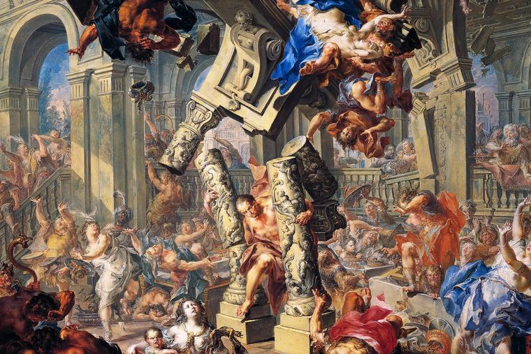 Johann Georg Platzer (1704-1761), “The Death of Samson”