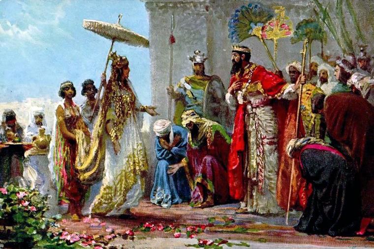 Robert Leinweber (1845-1921), “Solomon and the Queen of Sheba”