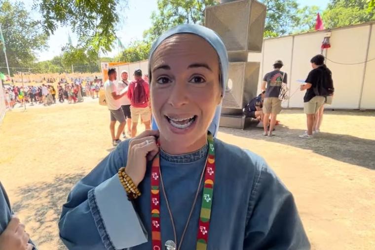 Speaking from World Youth Day 2023 in Lisbon, Portugal, the “City of Joy,” a Iesu Communio (Communion in Jesus) sister shares her vocation story with ACI Prensa, CNA’s Spanish-language news partner.