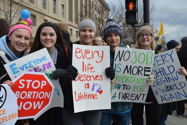 The March for Life in Washington, D.C., Jan. 22, 2015.