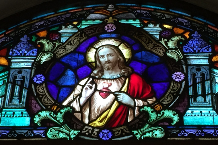 The Sacred Heart is honored at Sacred Heart of Jesus Church in Cullman, Alabama.