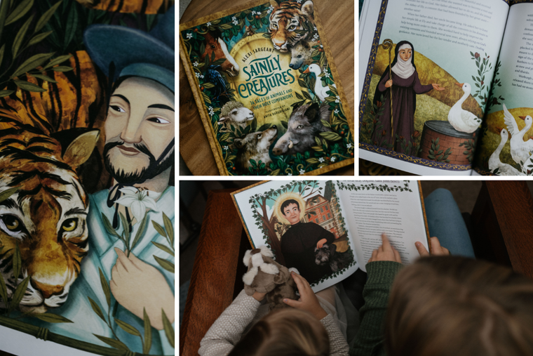 Young readers are captivated by the stories in ‘Saintly Creatures: 14 Tales of Animals and Their Holy Companions.’